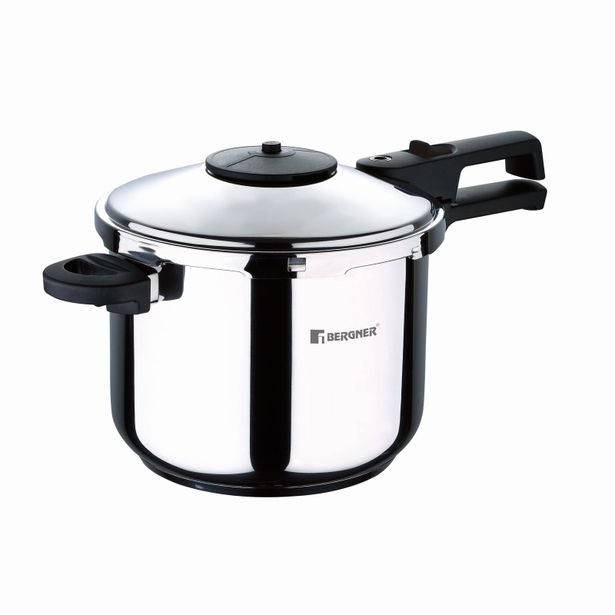 BERGNER Tlakový hrnec CRETA nerez 6 litrů, 22 cm BG-4448-MM