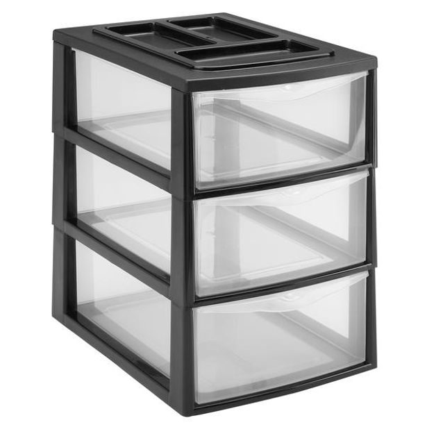 heidrun REGÁL SE TŘEMI ŠUPLÍKAMI 38X27X38CM, PLAST_hamashop