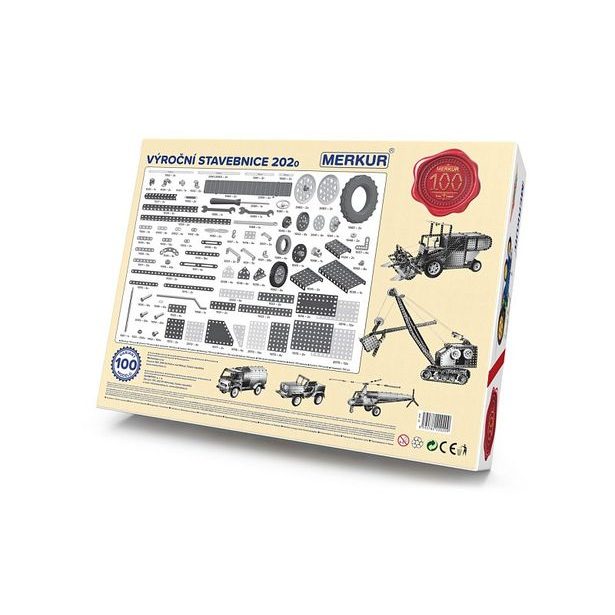 Merkur M2020 Výroční stavebnice, 753 dílů, 100 modelů