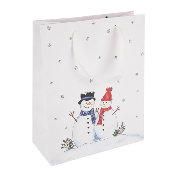 Dárková taška SNĚHULÁK 26x12x32 cm