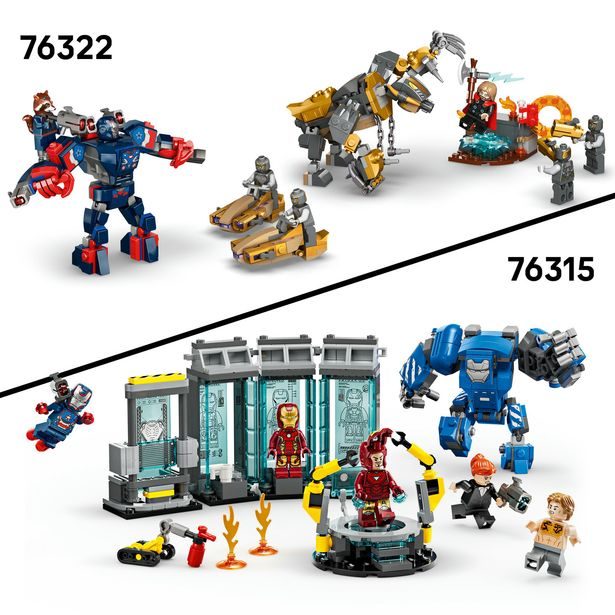 Iron Man a War Machine vs. Hammerovy Drony