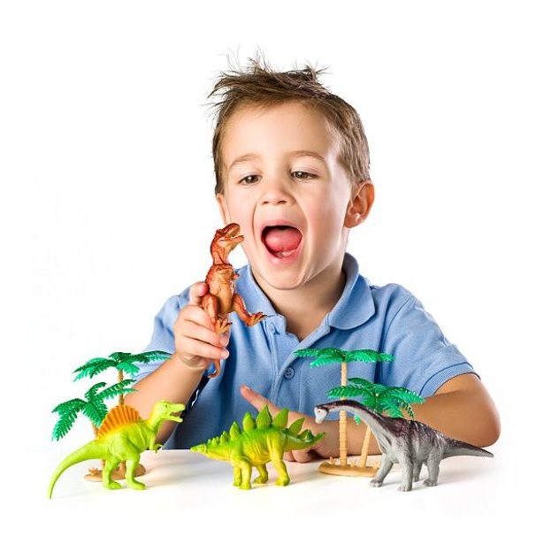 FAUNICA Zvířátka Dinosauři - sada figurek v MEGA tubě