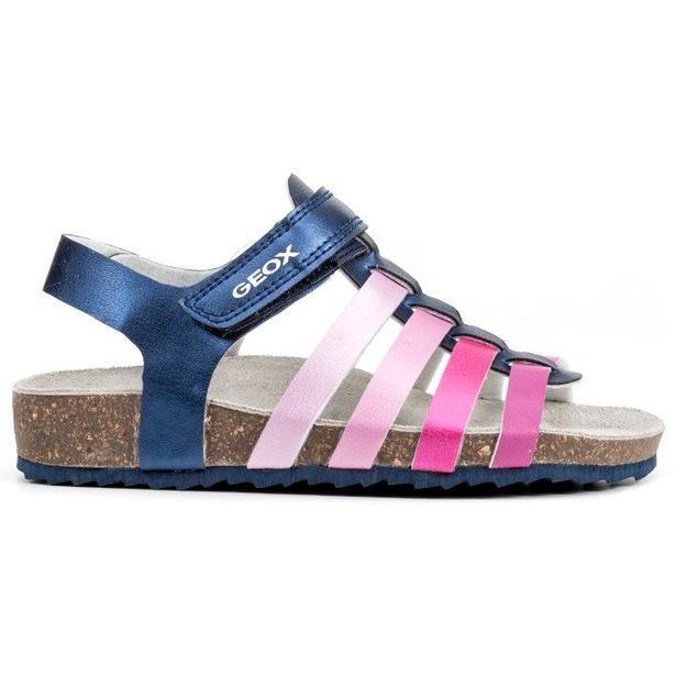 Sandály GEOX J NEW SANDAL ALOHA G NAVY/FUCHSIA