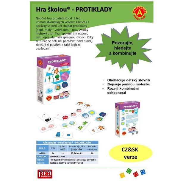 Hra školou® - PROTIKLADY