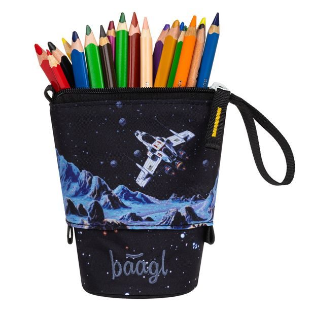 BAAGL Školní penál Pastelkovník Pixel Space GRS