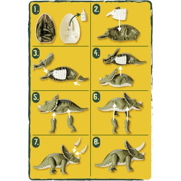 Figurka dinosaura ve vajíčku, 3 druhy
