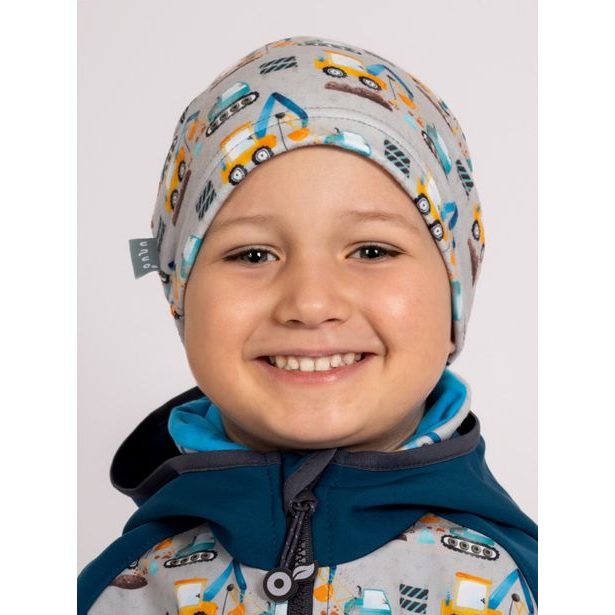 Unuo, Dětská čepice fleecová Homeless, Bagry