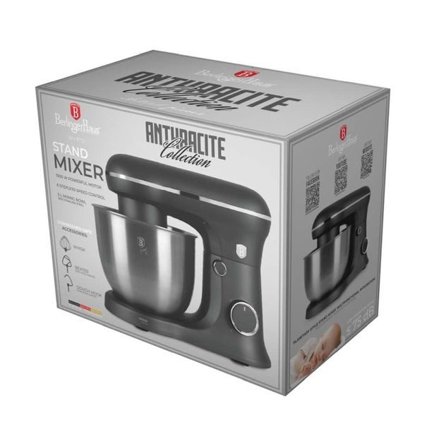 BERLINGERHAUS Kuchyňský robot 1500 W Antracit Collection BH-9772