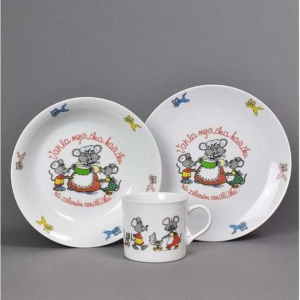 soupr. 3díl. MYŠIČKA, děts.jídel.,český porc.