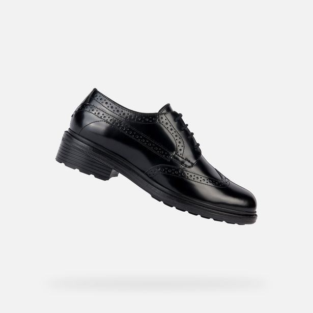 Černé dámské polobotky Geox Walk Pleasure