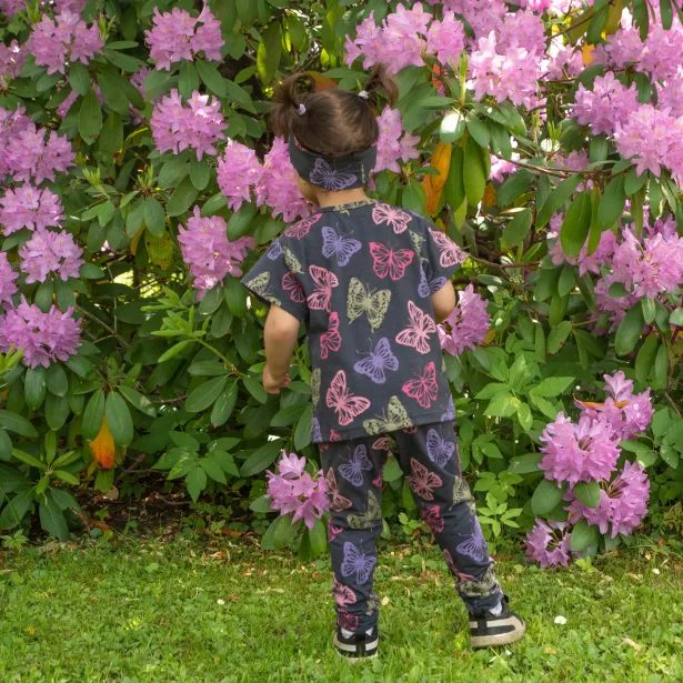 ESITO Dětské legíny Butterfly - šedá