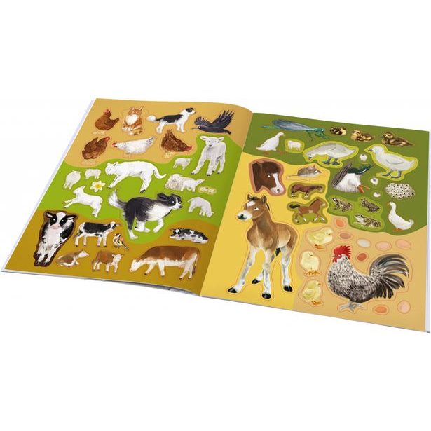 SVET KONÍ, SLIEPOK a ďalších zvierat na farme – Kniha samolepiek