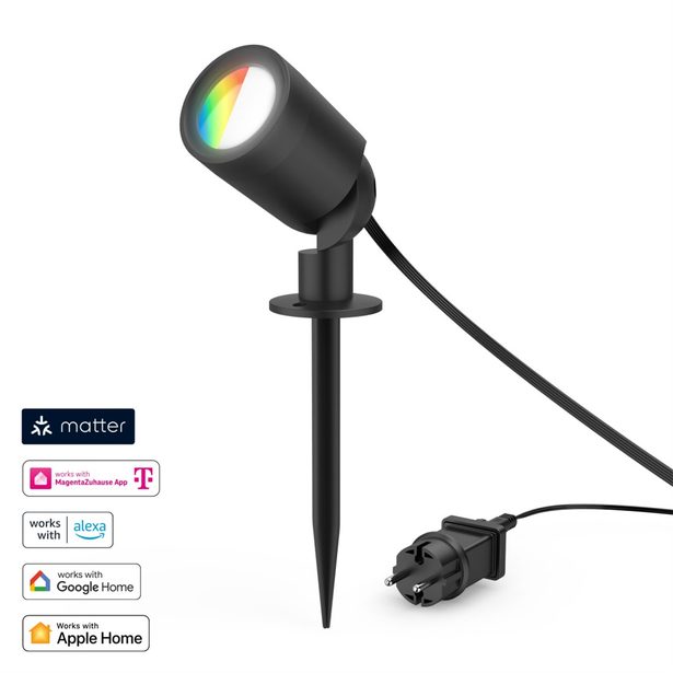 Hama SMART WiFi LED zahradní světlo, Matter, zapich. nožka, voděodolné IP65, barvy, stmívání, appka