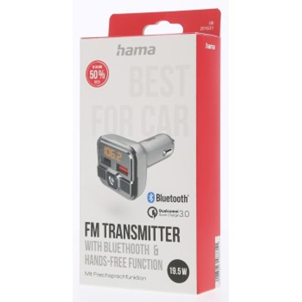 Hama Bluetooth FM transmiter pro autorádio, 2x USB, mSD