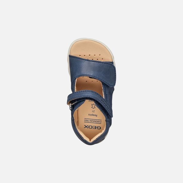 Tmavě modré chlapecké barefoot sandály Geox Sandal Steppieup