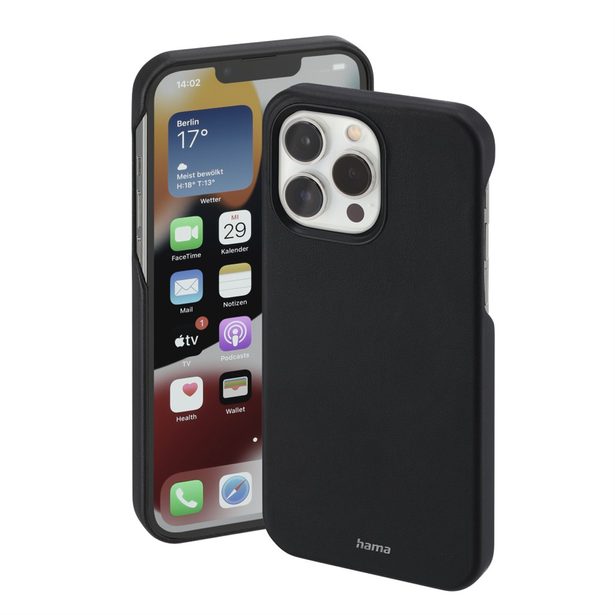 Hama Finest Sense, kryt pro Apple iPhone 14 Pro, umělá kůže, černý