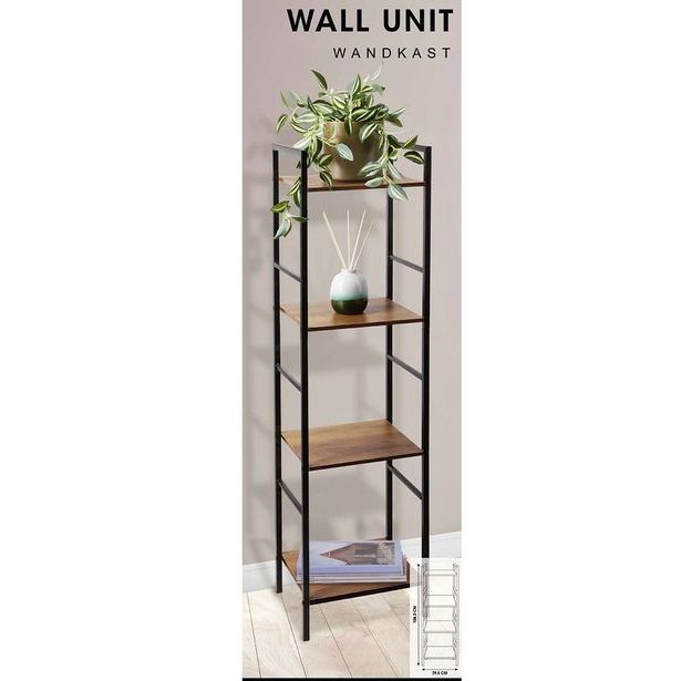 HOMESTYLING Úložný regál 4 police 106 cm KO-DD1000680