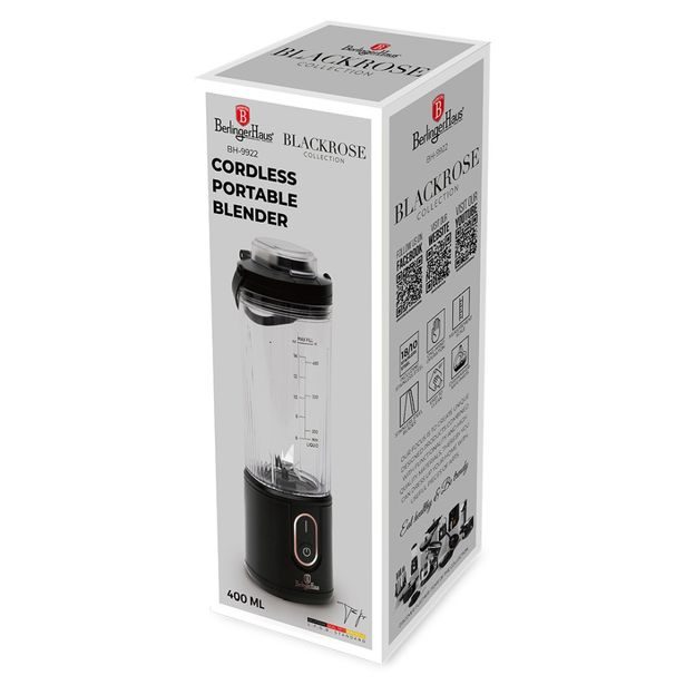 BERLINGERHAUS Přenosný aku mixér USB-C Black Rose Collection BH-9922