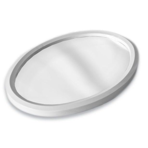 zrcadlo 50x39cm ovál plast.rám