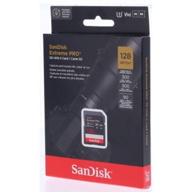 SanDisk Extreme PRO, 128 GB SD UHS-II (V90)