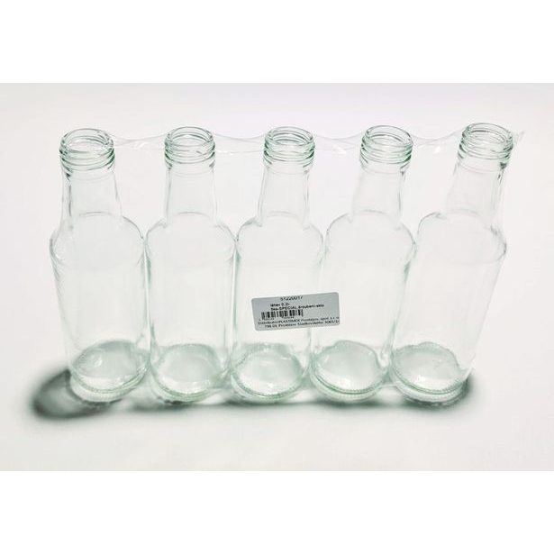 láhev 0,2l- 5ks-SPECIAL,šroubení-sklo