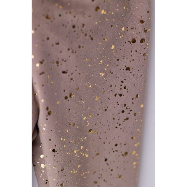 Premium sametové Lily Grey legíny NUDE