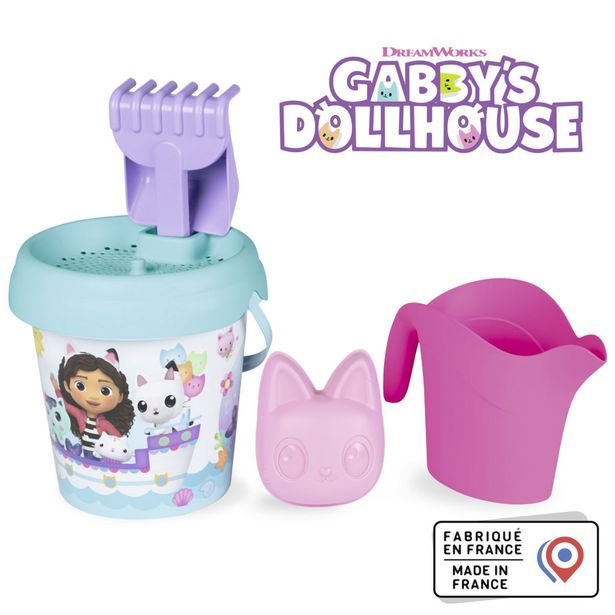Kyblíček Gabby´s Dollhouse s konvičkou a přísl., střední