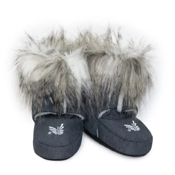 ESITO (handmade) Softshellové capáčky Angor - 0 ( 2 - 5 měsíců ) / šedá / stříbrná