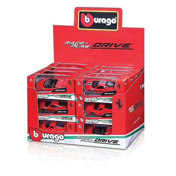 Bburago Bburago - Auta, Ferrari DIE-ČÁST VEHICLES, 1:64, assort
