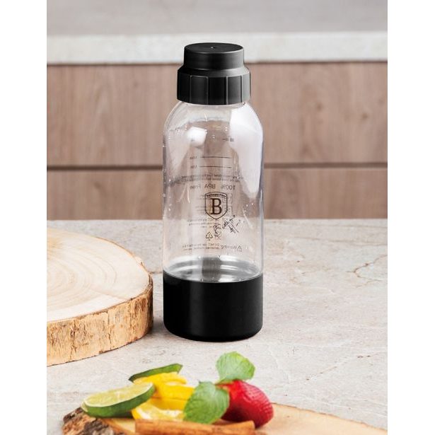 BERLINGERHAUS Výrobník sody SODABAR + 2 lahve Matte Black Collection BH-8598