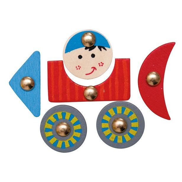 Deska s přibíjecími tvary - Auta