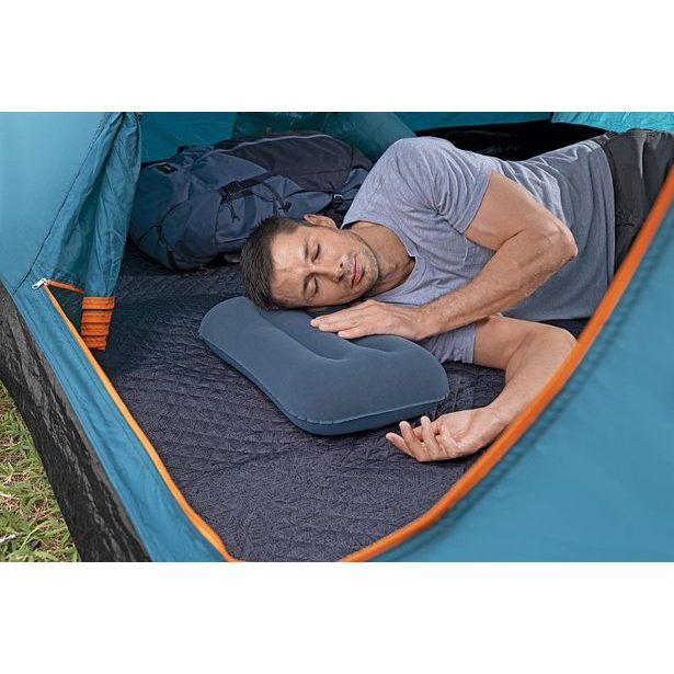 Semišový nafukovací polštář - mix 2 barvy, 42x26x10cm