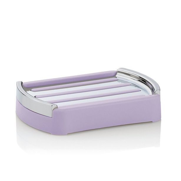 KELA Miska na mýdlo Marta plast, fialová 12,5x9x2,5 cm KL-24544