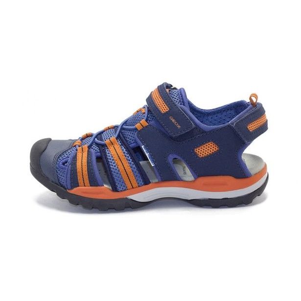 Sandále GEOX J BOREALIS BOY NAVY/ORANGE