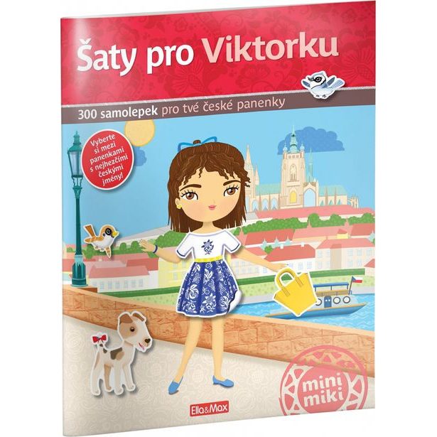 Šaty pro VIKTORKU ─ Kniha samolepek Baagl