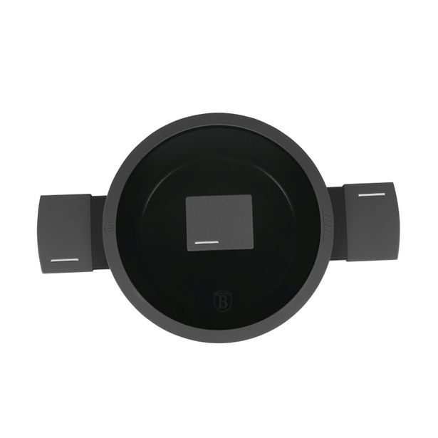 BERLINGERHAUS Kastrol s titanovým povrchem a poklicí 24 cm Antracit Collection BH-8131