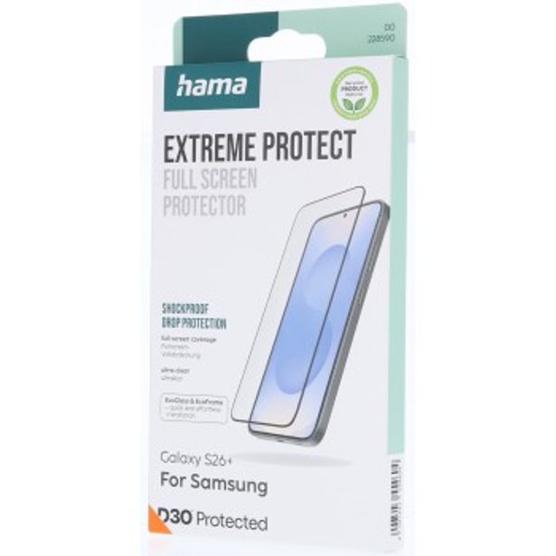 Hama Extreme Protect, ochranné sklo na displej pro Samsung Galaxy S26+, licence D3O®