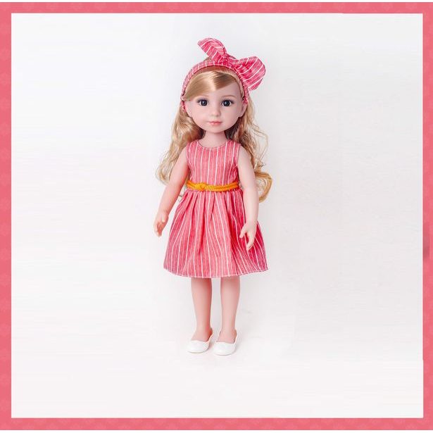 PLEJO Panenka v červených šatech 38 cm