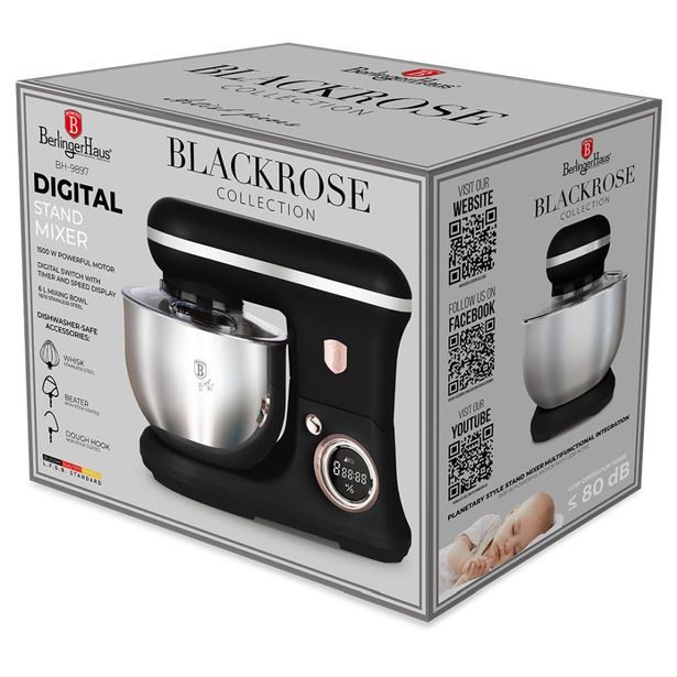 BERLINGERHAUS Kuchyňský robot 1 500 W Black Rose Collection BH-9897