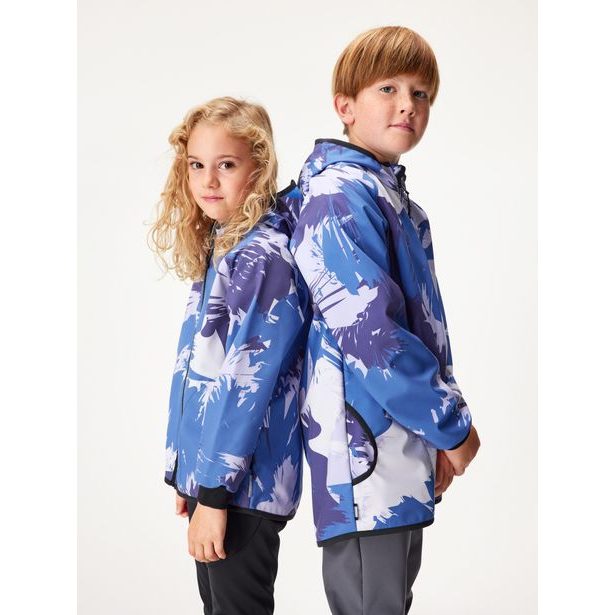Unuo, Dětská softshellová bunda s fleecem Basic, Modrá, Variace