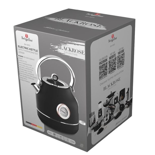 BERLINGERHAUS Rychlovarná konvice s teploměrem Black Rose Collection BH-9513