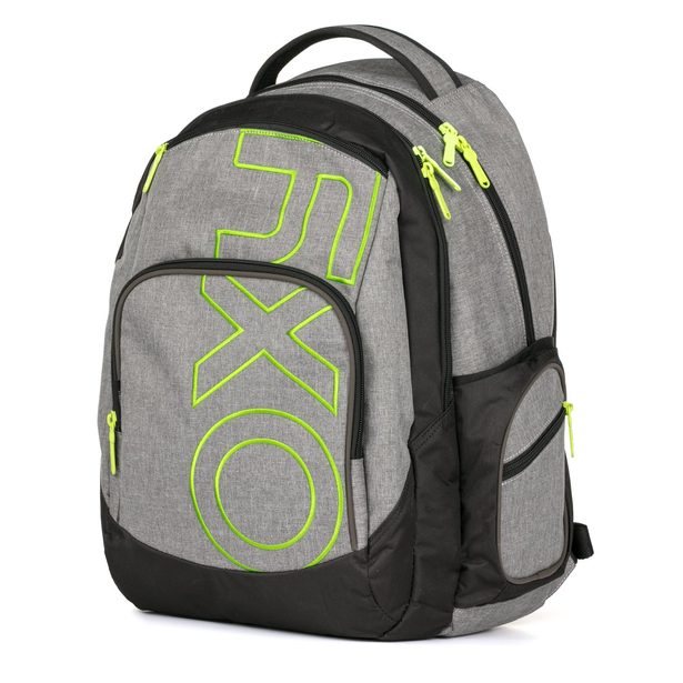 Studentský batoh OXY Style GREY LINE Green 7-71318