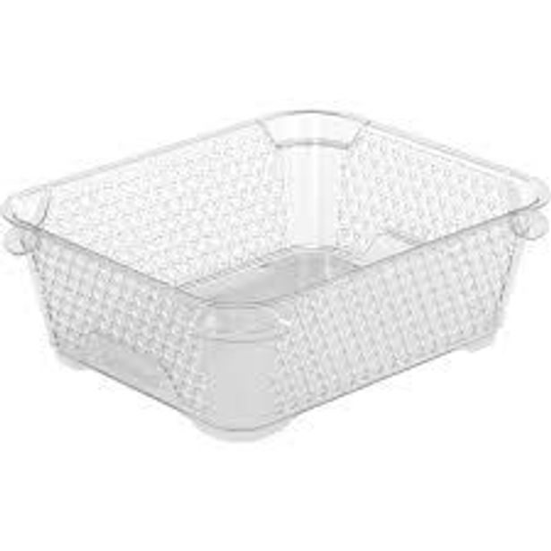 košík A6 MINI transpar., 20x16x7cm, plast