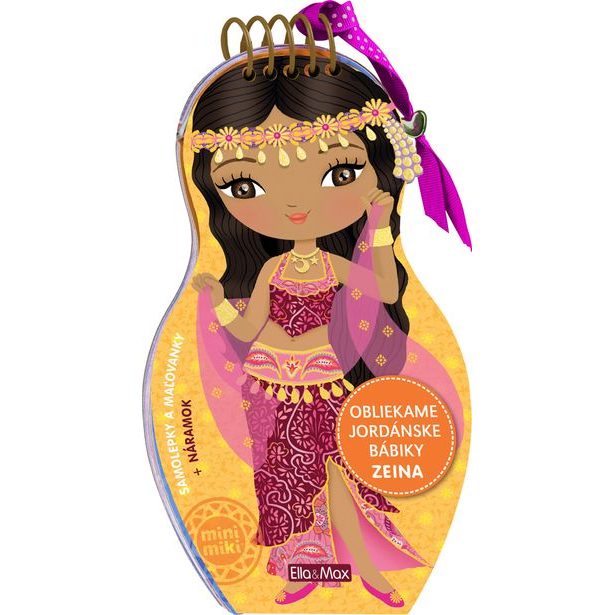 Obliekame jordánske bábiky ZEINA – Maľovanky Baagl