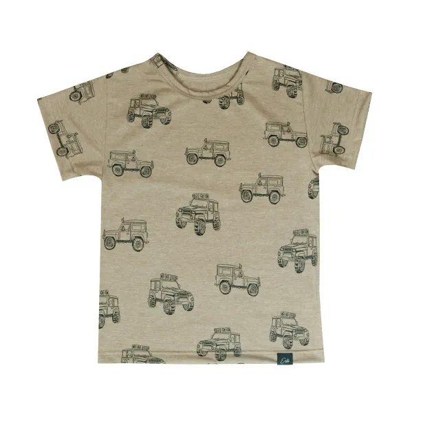 ESITO Tričko s krátkým rukávem Off road vehicles - hnědá