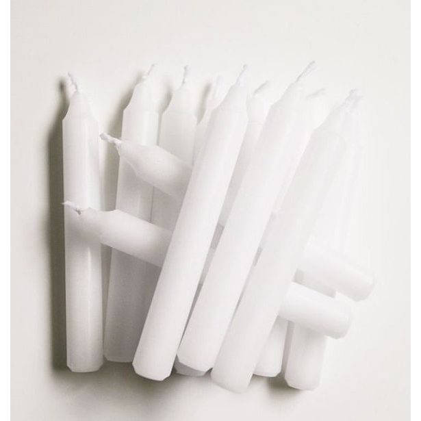 svíčka-12ks k anděl.zvonění, bílá, ČESKÁ VÝROBA