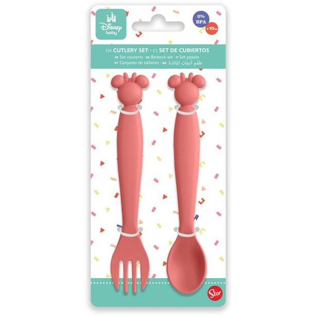 STOR SADA DĚTSKÝCH PŘÍBORŮ LŽIČKA A VIDLIČKA MINNIE