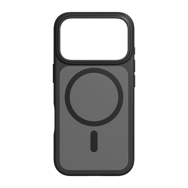 Black Rock Hybrid Case, kryt pro Apple iPhone 17 Pro, magnetický, matný, poloprůhledný černý