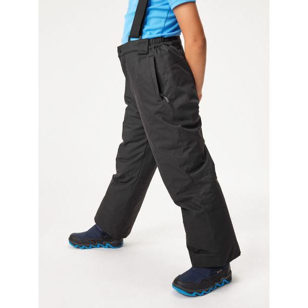 Unuo Dětské zimní rostoucí oteplovačky Ski, Černá