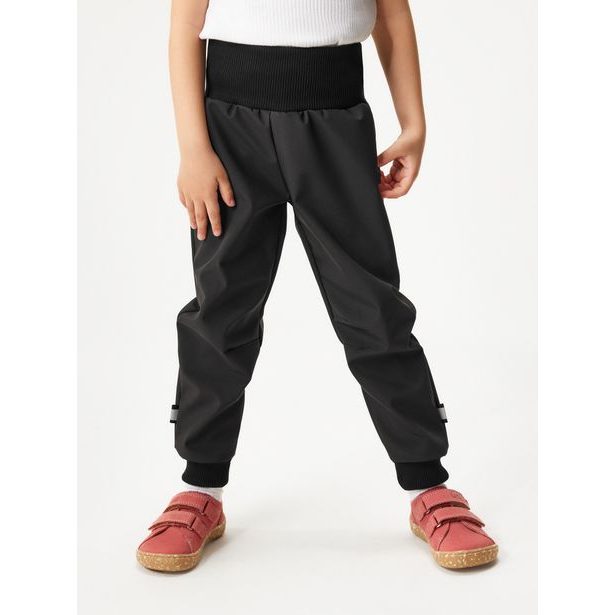 Unuo, Batolecí softshellové kalhoty s fleecem Street, Černá